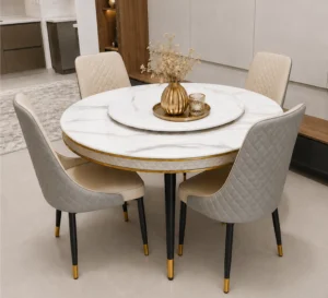 6 seater round dining table — LHFHOMT